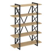 Loft Стеллаж на рег. опорах-5 полок VR.L-MST.O-5.8V Дуб Аризона/Металл Белый 1200*400*1650