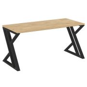 Loft Стол рабочий VR.L-SRZ-4.7 Дуб Аризона/Металл Белый 1580*720*750