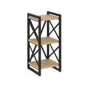 Loft Стеллаж на рег. опорах-3 полки VR.L-MST.O-3.4 Дуб Аттик/Металл Белый 400*400*910