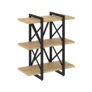 Loft Стеллаж на рег. опорах-3 полки VR.L-MST.O-3.4V Дуб Аттик/Металл Белый 800*400*910