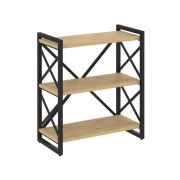 Loft Стеллаж на рег. опорах-3 полки VR.L-MST.O-3.8 Дуб Аттик/Металл Белый 800*400*910
