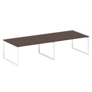Metal System Quattro Перег. стол (2 столешницы) на О-образном м/к 40БО.ПРГ-2.4 Акация Лорка/Металл Б