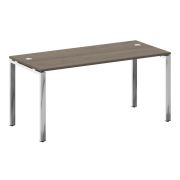 Metal System Direct Стол рабочий руковод. П-обр. м/к БП.СРР-4.7 Акация Лорка/Нержавеющая Сталь 1600*