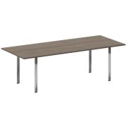 Metal System Direct Стол перег. П-обр. м/к БП.ПРГ-240 Дуб Наварра/Нержавеющая Сталь 2400*1000*750
