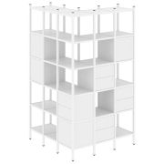 Loft Угловой внешний стеллаж наборный VR.L-53 Дуб Аризона/Металл Черный 1278*1278*2280