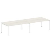 Metal System Quattro Переговорный стол (2 столешницы) на П-образном м/к 50БП.ПРГ-2.5 Акация Лорка/Ме