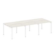 Metal System Quattro Переговорный стол (3 столешницы) на П-оразном м/к 50БП.ПРГ-3.1 Акация Лорка/Мет
