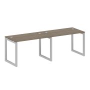 Metal System Quattro Рабочая станция на 2 места на О-образном м/к 50БО.СМ-2.2 Акация Лорка/Металл Бе