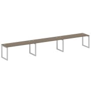 Metal System Quattro Рабочая станция на 3 места на О-образном м/к 50БО.СМ-3.5 Акация Лорка/Металл Бе