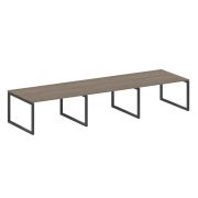 Metal System Quattro Переговорный стол (3 столешницы) на О-оразном м/к 50БО.ПРГ-3.3 Вяз Благородный/