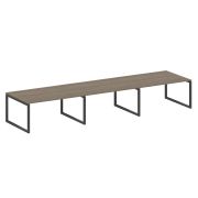 Metal System Quattro Переговорный стол (3 столешницы) на О-оразном м/к 50БО.ПРГ-3.4 Вяз Благородный/