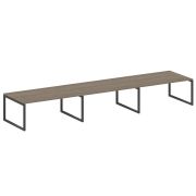 Metal System Quattro Переговорный стол (3 столешницы) на О-оразном м/к 50БО.ПРГ-3.5 Вяз Благородный/