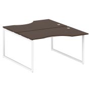 Metal System Quattro Рабочая станция криволинейная на О-образном м/к 40БО.РАС-СА-2.2 Акация Лорка/Ме
