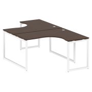 Metal System Quattro Рабочая станция криволинейная на О-образном м/к 40БО.РАС-СА-2.3 Акация Лорка/Ме