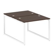 Metal System Quattro Рабочая станция на О-образном м/к 40БО.РАС-СП-2.1 Акация Лорка/Металл Белый 100