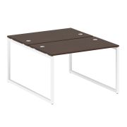 Metal System Quattro Рабочая станция на О-образном м/к 40БО.РАС-СП-2.2 Акация Лорка/Металл Белый 120