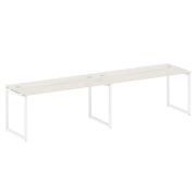 Metal System Quattro Рабочая станция на 2 места на О-образном м/к 40БО.СМ-2.4 Акация Лорка/Металл Бе