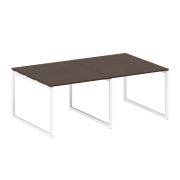 Metal System Quattro Перег. стол (2 столешницы) на О-образном м/к 40БО.ПРГ-2.1 Акация Лорка/Металл Б