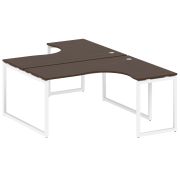 Metal System Quattro Рабочая станция криволинейная на О-образном м/к 40БО.РАС-СА-2.4 Акация Лорка/Ме