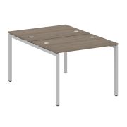 Metal System Quattro Рабочая станция на П-образном м/к 40БП.РАС-СП-2.1 Белый/Металл Антрацит 1000*14