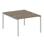 Metal System Quattro Рабочая станция на П-образном м/к 40БП.РАС-СП-2.2 Белый/Металл Антрацит 1200*14