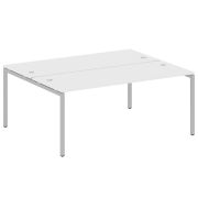 Metal System Quattro Рабочая станция на П-образном м/к 40БП.РАС-СП-2.5 Белый/Металл Антрацит 1800*14