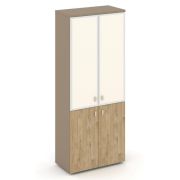 Estetica Шкаф высокий широкий ES.ST-1.2R I Латте/Сатин/Лакобель ivory 800*420*1977