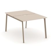 Estetica Рабочая станция 2 места ES.D.RS-2.1-VP Тиквуд Светлый/Металл Латте 980*1500*750