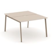 Estetica Рабочая станция 2 места ES.D.RS-2.2-VP Тиквуд Светлый/Металл Латте 1180*1500*750