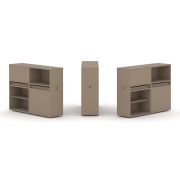 Estetica Набор №11. Тумба двойная+низкая надставка ES.NB.2N-11 Латте 1500*410*1135