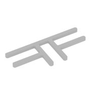 R-line soft Комплект соединителей Т-образных (2 шт.) AP.S-TO-TI Металл Серый 136*57*5