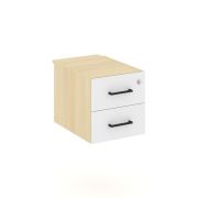 Style Project Тумба с 2 ящ. SN.TP-031 Тиквуд Светлый/Черный Ручки 343*453*356