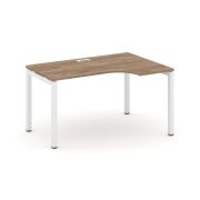 Style Project Стол рабочий эргоном. SN-5P.SPA-001(R) Тиквуд Светлый/Металл Антрацит 1380*600/980*750
