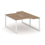Style Project Рабочая станция эргоном. SN-5O.DRPA-011 Тиквуд Светлый/Металл Антрацит 1380*1432/1992*