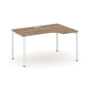 Style Project Стол рабочий эргоном. SN-4P.SPA-001(R) Тиквуд Светлый/Металл Антрацит 1380*600/980*750