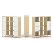 Style Project Набор стеллажа 1 сторон., 4 яр. SN.NS-441 Акация Лорка/Металл Антрацит 1488*400*1615