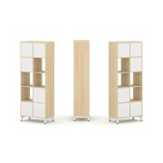 Style Project Набор стеллажа 1 сторон., 5 яр. SN.NS-521 Акация Лорка/Металл Антрацит 754*400*1982