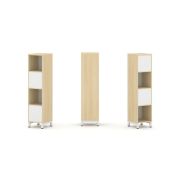 Style Project Набор стеллажа 2-х сторон., 4 яр. SN.NSD-411 Акация Лорка/Металл Антрацит 387*400*1615