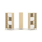 Style Project Набор стеллажа 2-х сторон., 4 яр. SN.NSD-421 Акация Лорка/Металл Антрацит 754*400*1615
