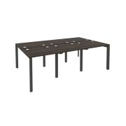 Onix Рабочая станция на П-образном м/к O.MP-D.RS-6.0.7 Тиквуд Светлый/Металл Антрацит 2340*1475*750