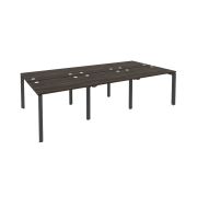 Onix Рабочая станция на П-образном м/к O.MP-D.RS-6.1.7 Тиквуд Светлый/Металл Антрацит 2940*1475*750