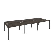 Onix Рабочая станция на П-образном м/к O.MP-D.RS-6.2.7 Тиквуд Светлый/Металл Антрацит 3540*1475*750