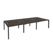 Onix Рабочая станция на П-образном м/к O.MP-D.RS-6.2.8 Тиквуд Светлый/Металл Антрацит 3540*1635*750