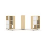 Style Project Набор стеллажа 2-х сторон., 3 яр. SN.NSD-321 Акация Лорка/Металл Антрацит 754*400*1248