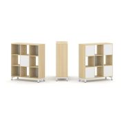 Style Project Набор стеллажа 2-х сторон., 3 яр. SN.NSD-331 Акация Лорка/Металл Антрацит 1121*400*124