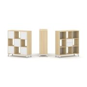 Style Project Набор стеллажа 1 сторон., 3 яр. SN.NS-331 Акация Лорка/Металл Антрацит 1121*400*1248