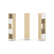 Style Project Набор стеллажа 2-х сторон., 5 яр. SN.NSD-511 Акация Лорка/Металл Антрацит 387*400*1982